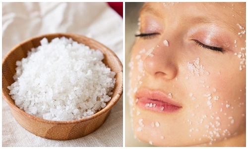 Nước muối trị mụn